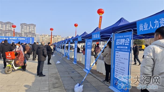 岗位4500余个！鲁山县“就业援助月”专场招聘会启动3.jpg